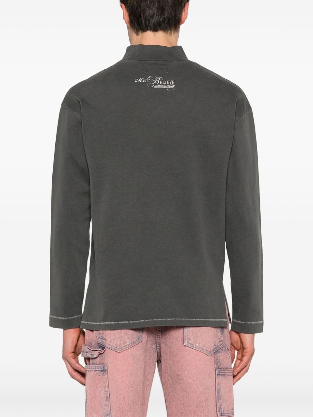 logo-printed longsleeved T-shirt - 4