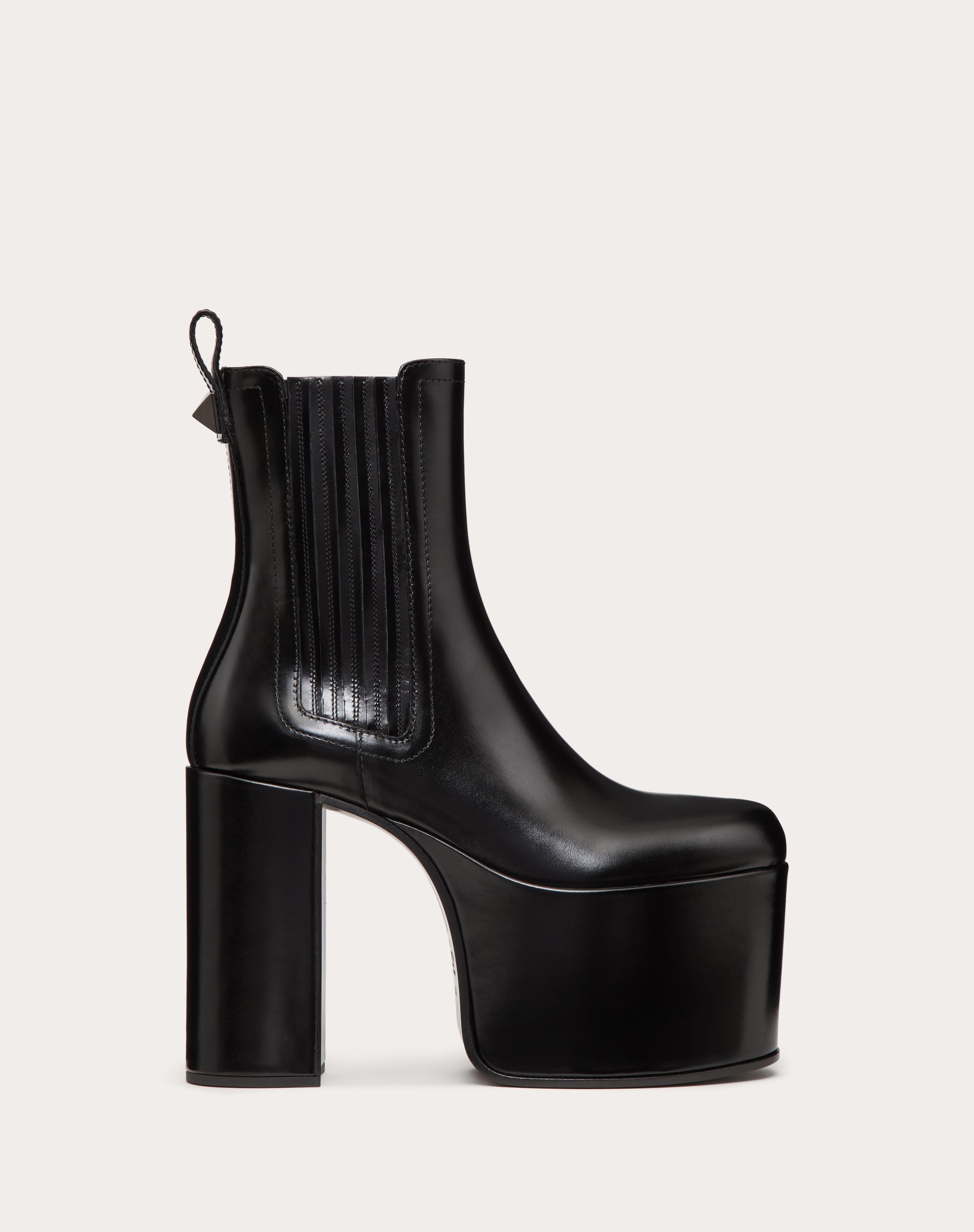 VALENTINO GARAVANI CLUB PLATFORM ANKLE BOOT IN CALFSKIN LEATHER 125MM - 1