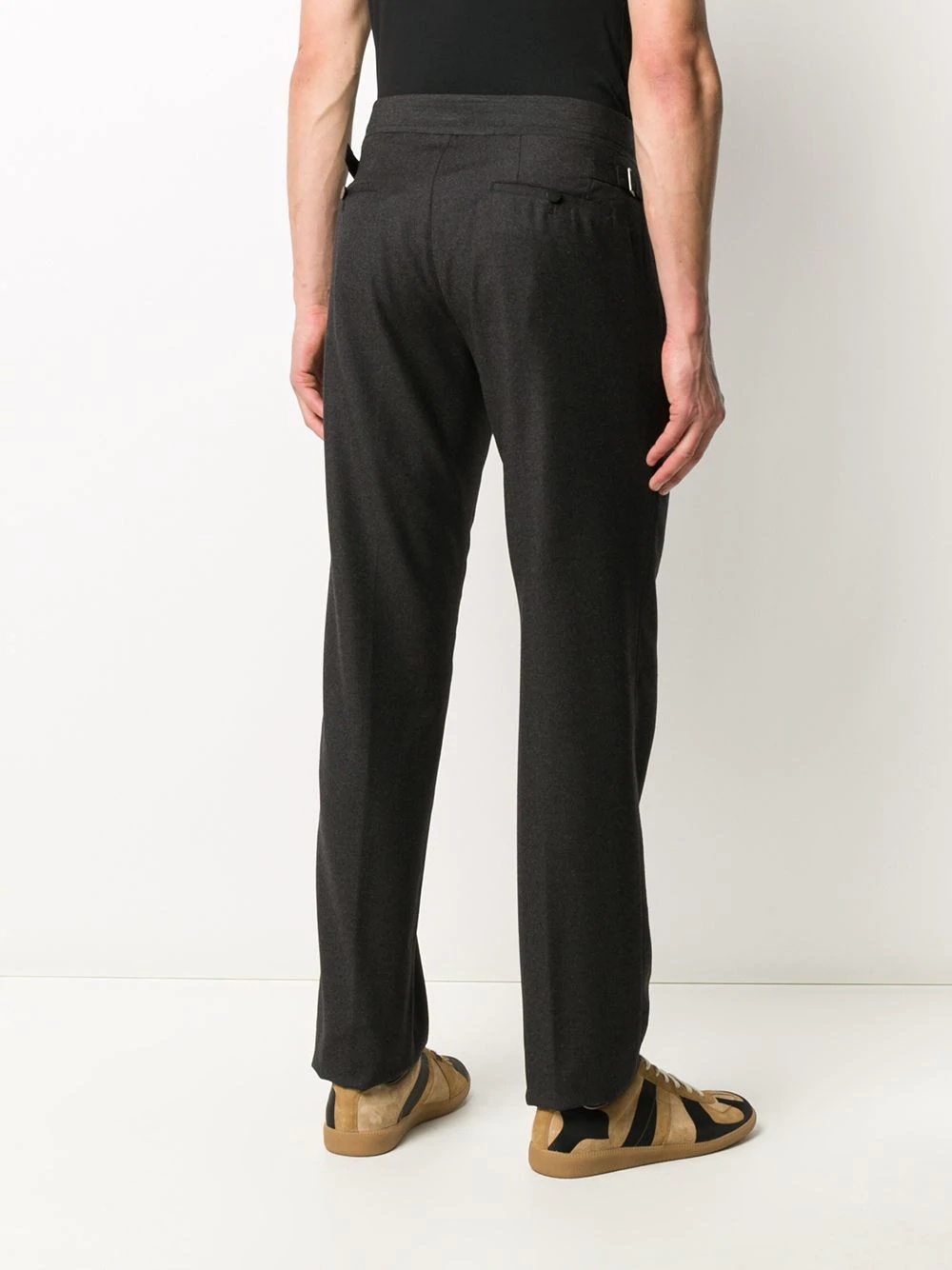 straight-leg tailored trousers - 4