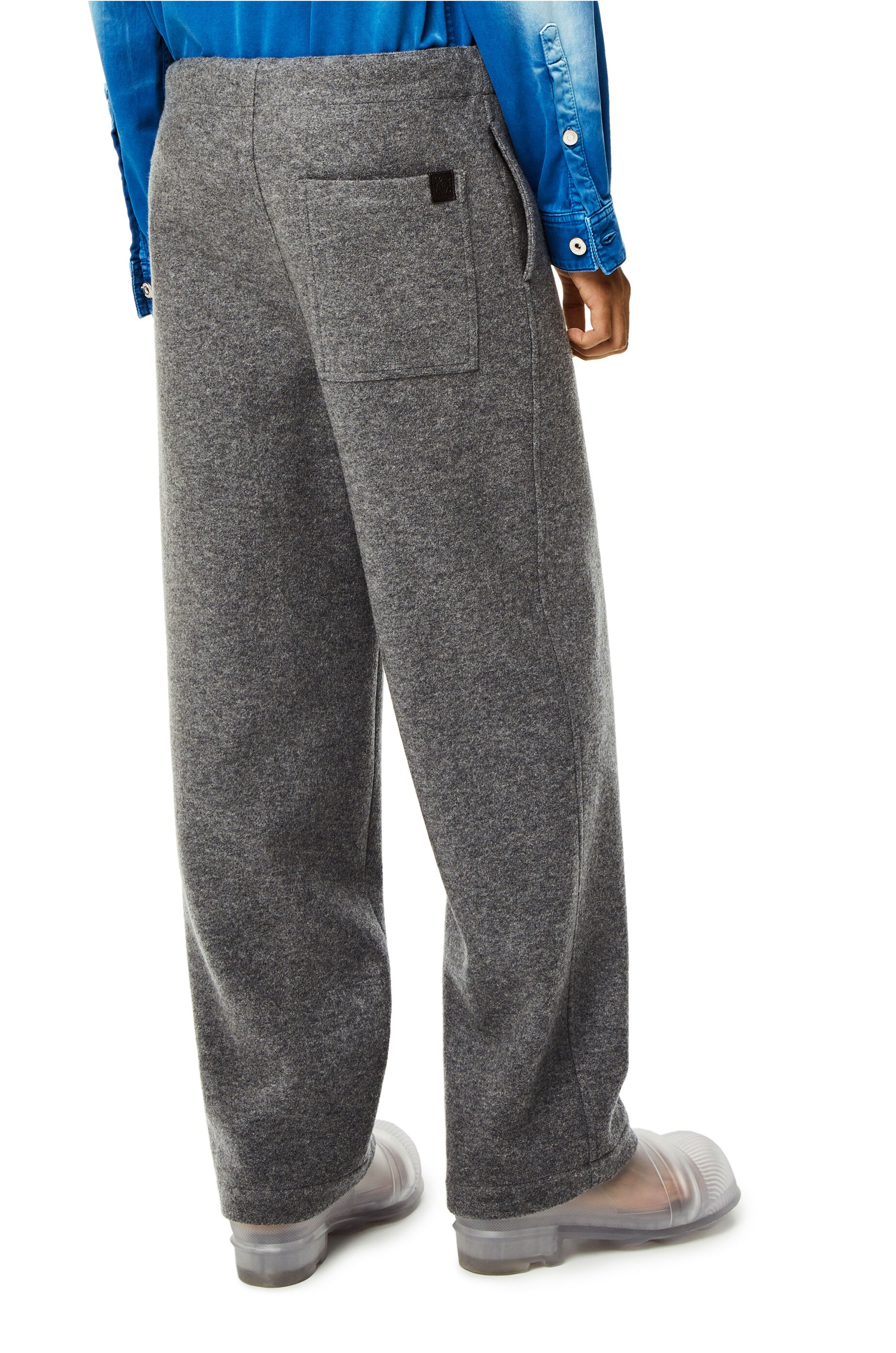 Drawstring trousers in wool - 4
