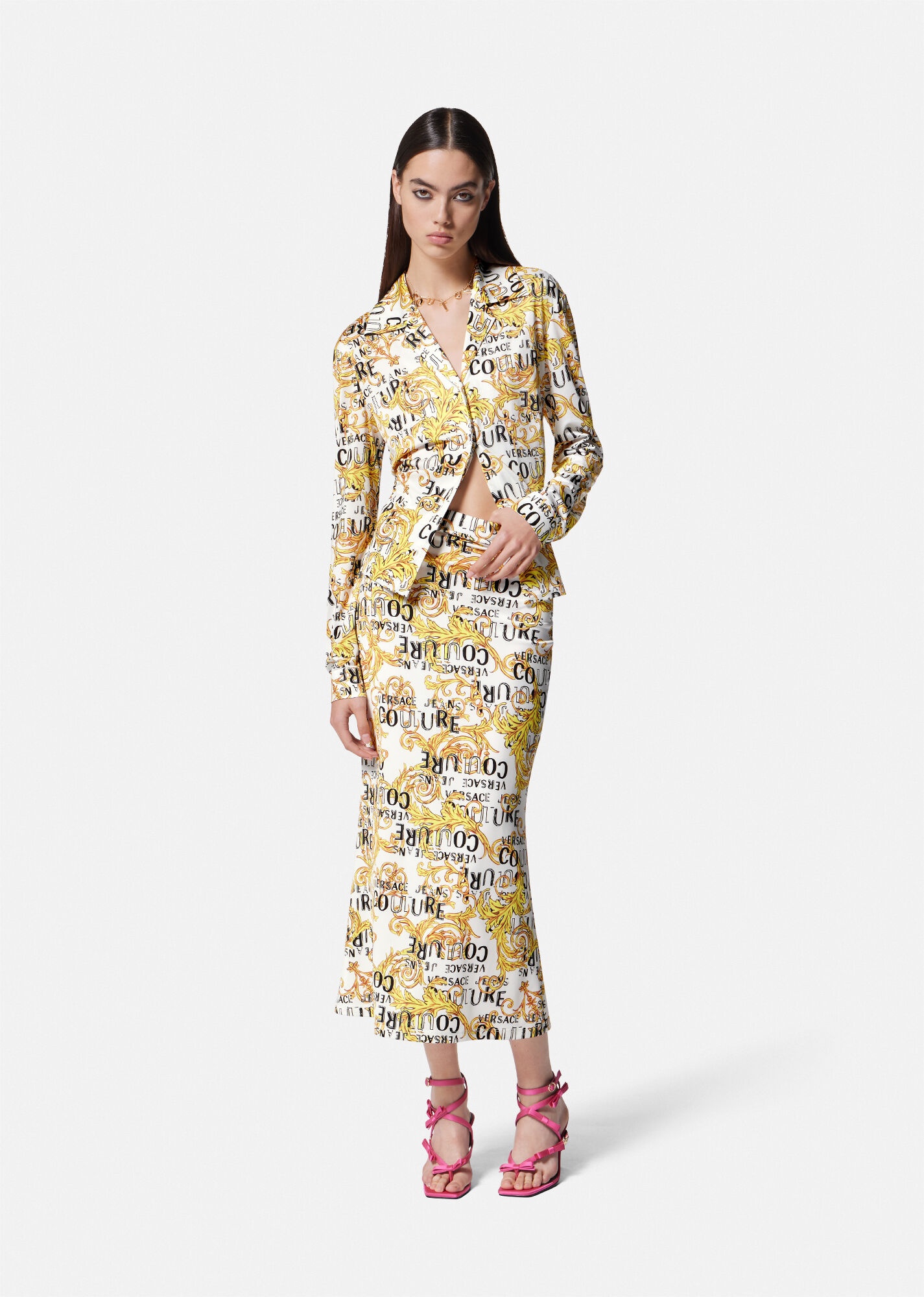 Logo Couture Midi Skirt - 2