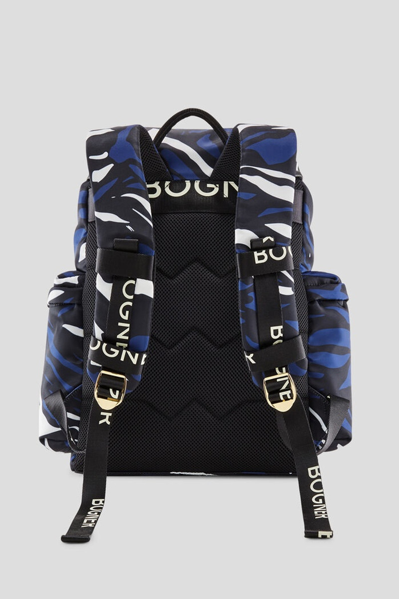 Frozen Riviera Aaron Backpack in Blue/White 3