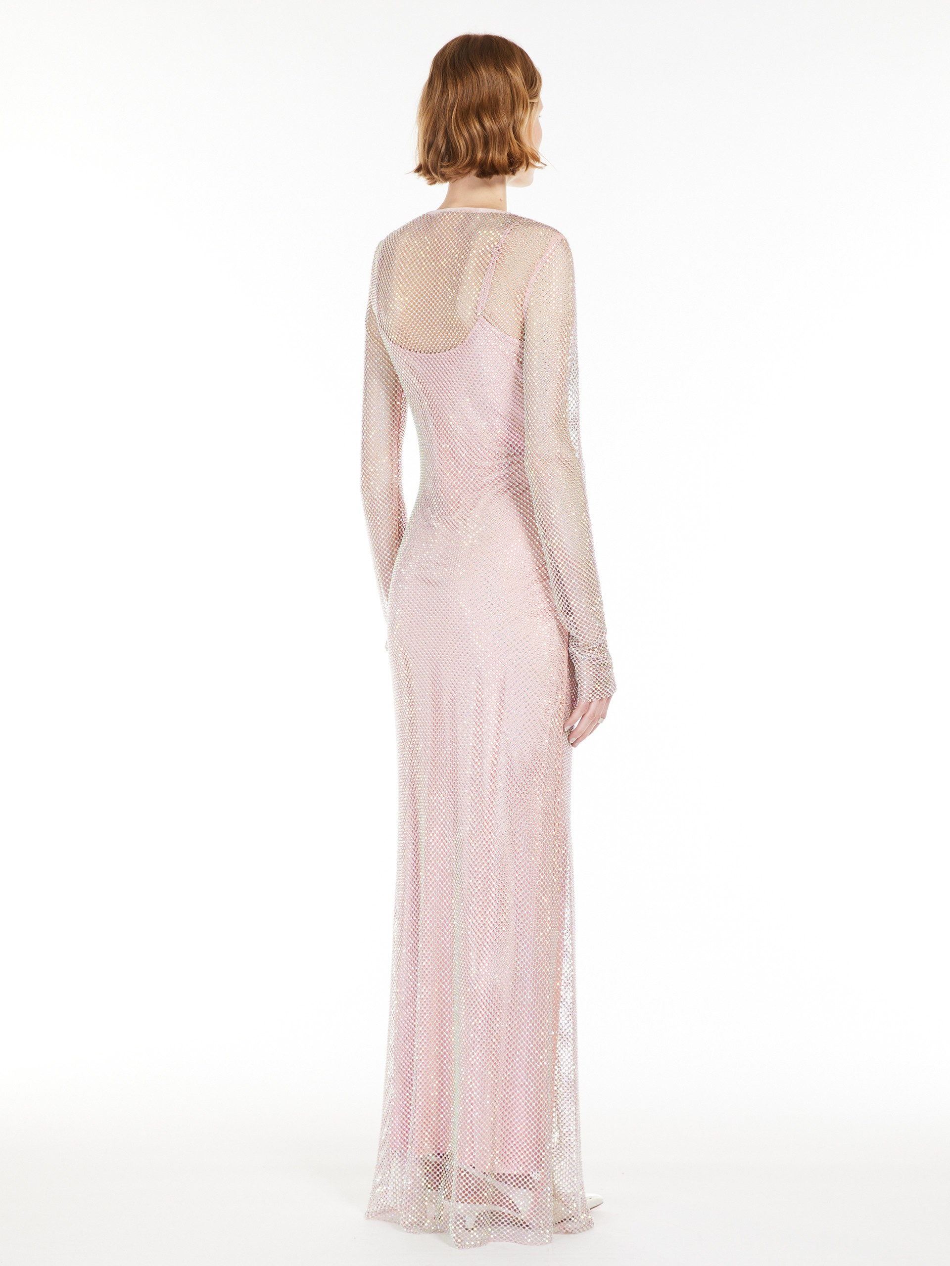 CINESE Rhinestone tulle dress - 4
