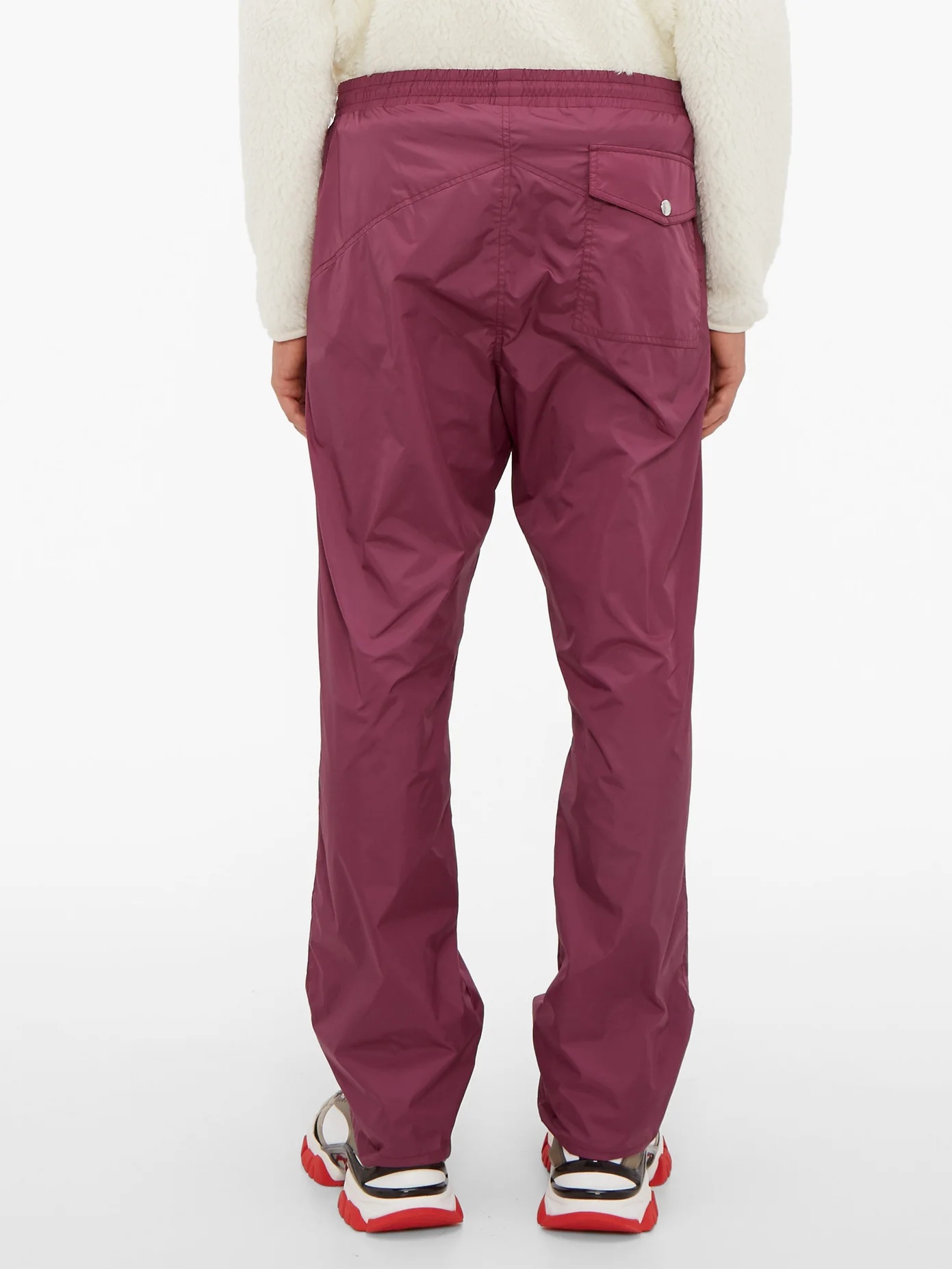 Drawstring technical-shell track pants - 5