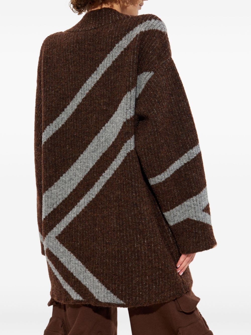 diagonal-stripe sweater - 4