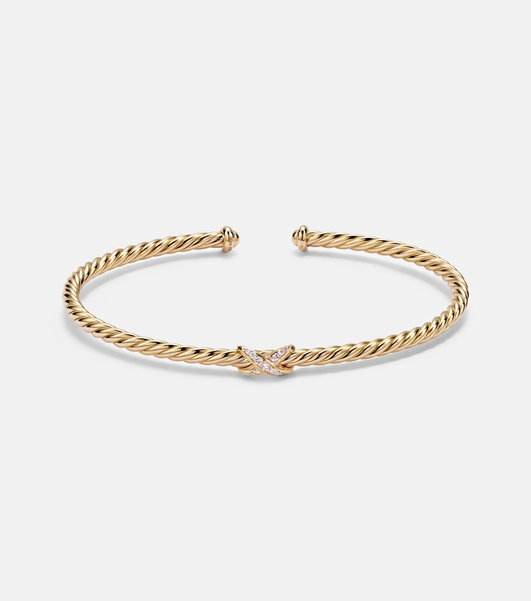 Cablespira® Flex X Micro 18kt gold (750/1000) bracelet with diamonds - 1