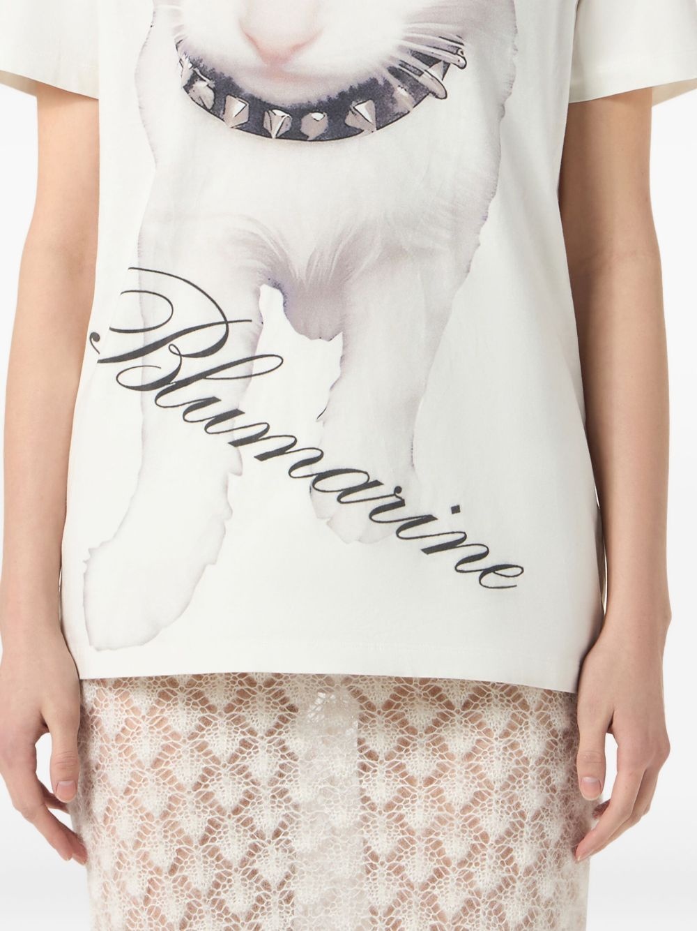 Kitten-print jersey T-shirt - 3