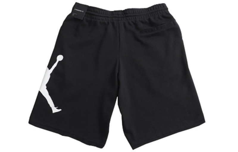 Jordan Air Jordan Jumpman Large Logo Printing Sports Knit Shorts Black AQ3116-010 outlook