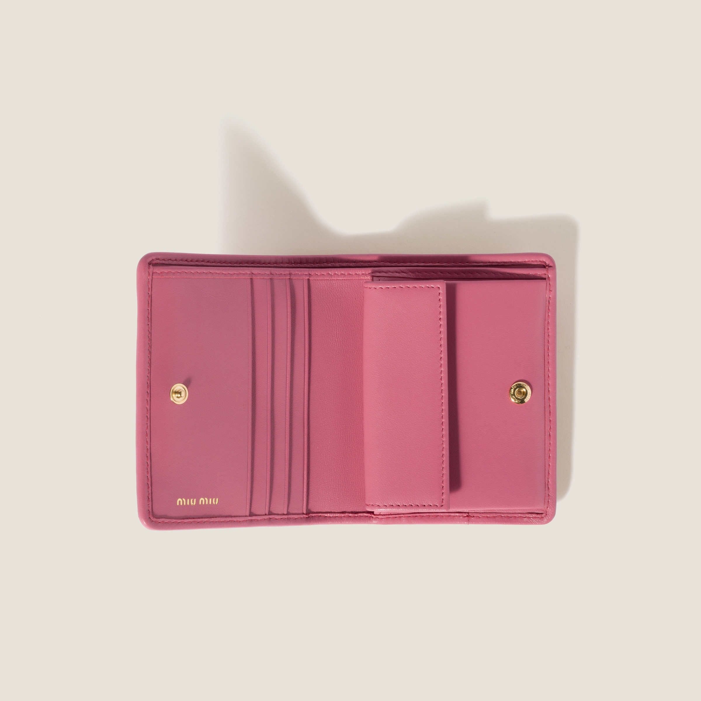 Small matelassé nappa leather wallet - 2