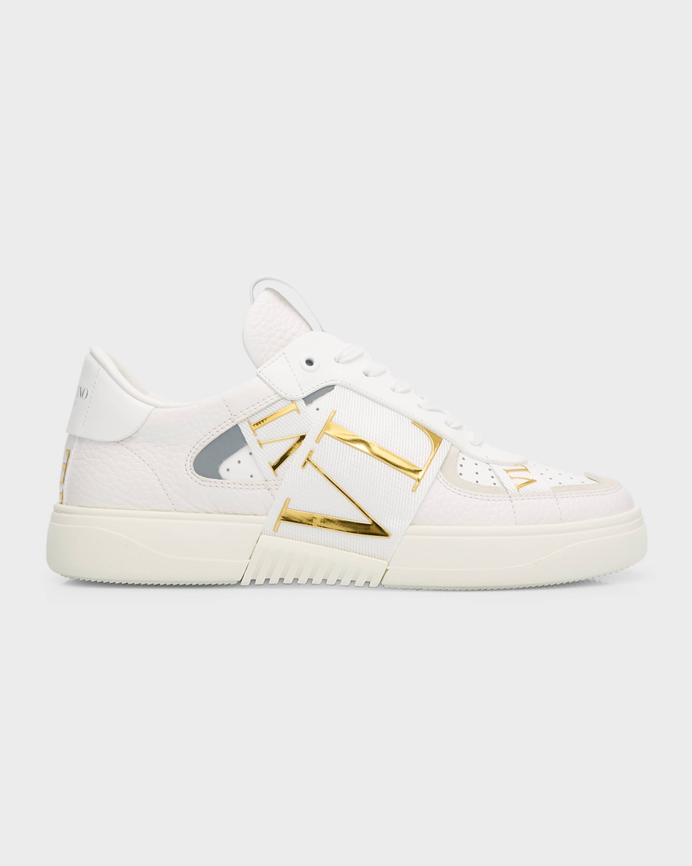 VL7N Metallic Web Logo Low-Top Sneakers - 1