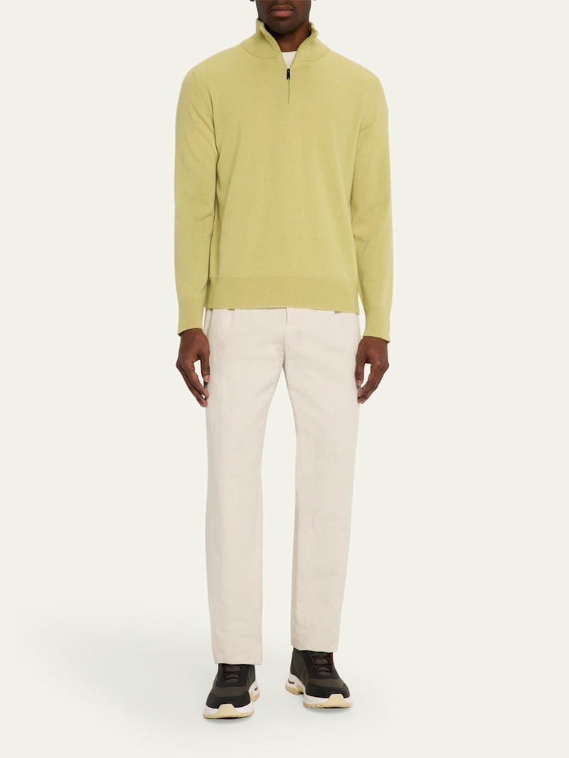massimo alba Men's Cashmere Half-Zip Sweater outlook