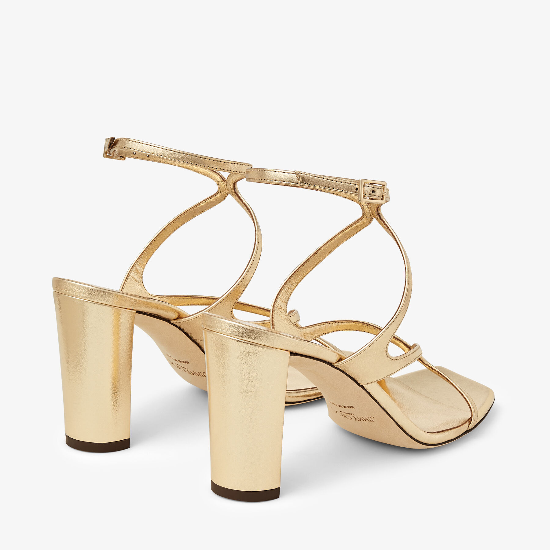 Azie 85
Gold Metallic Nappa Leather Sandals - 5