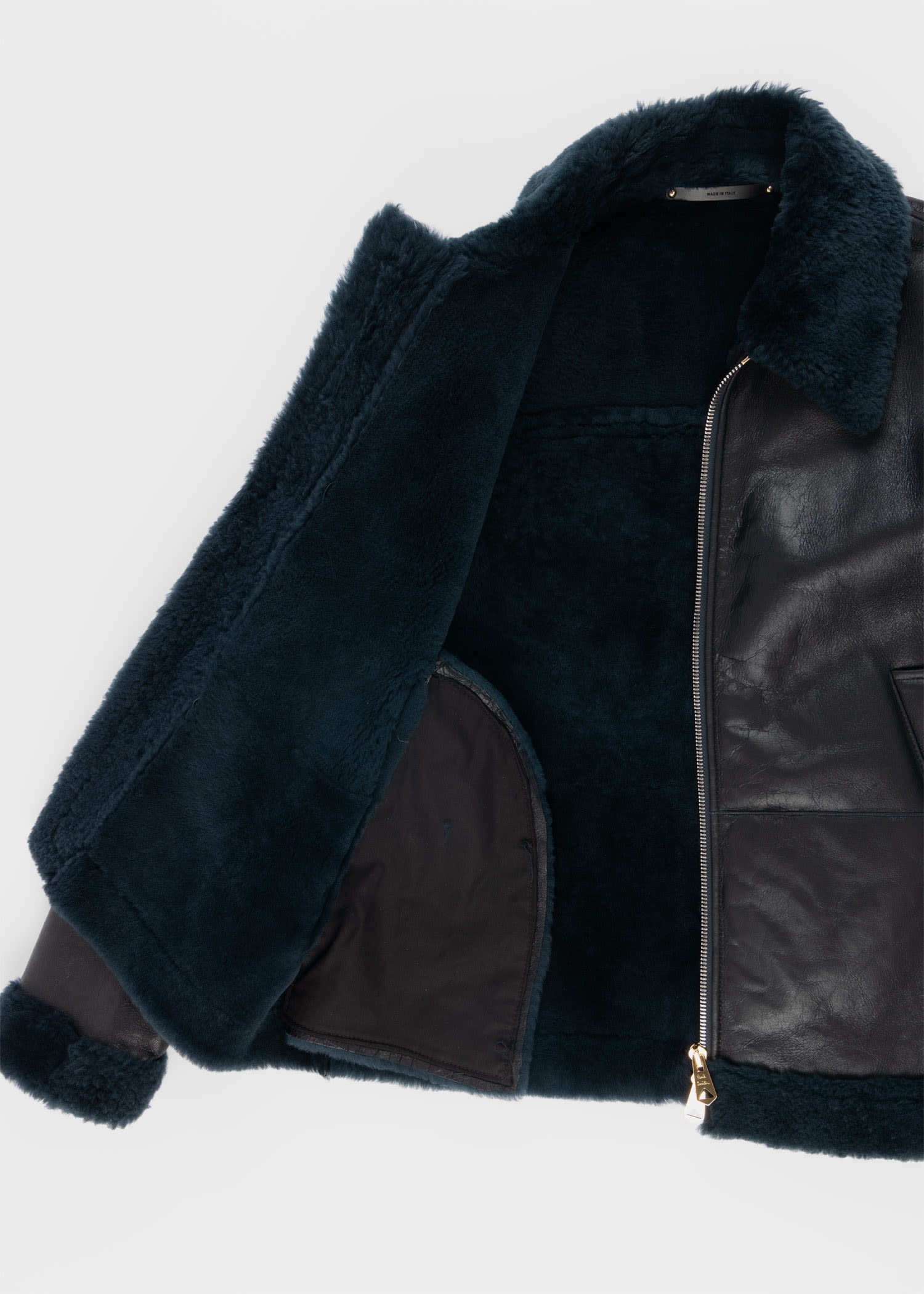 Shearling Leather Jacket - 4