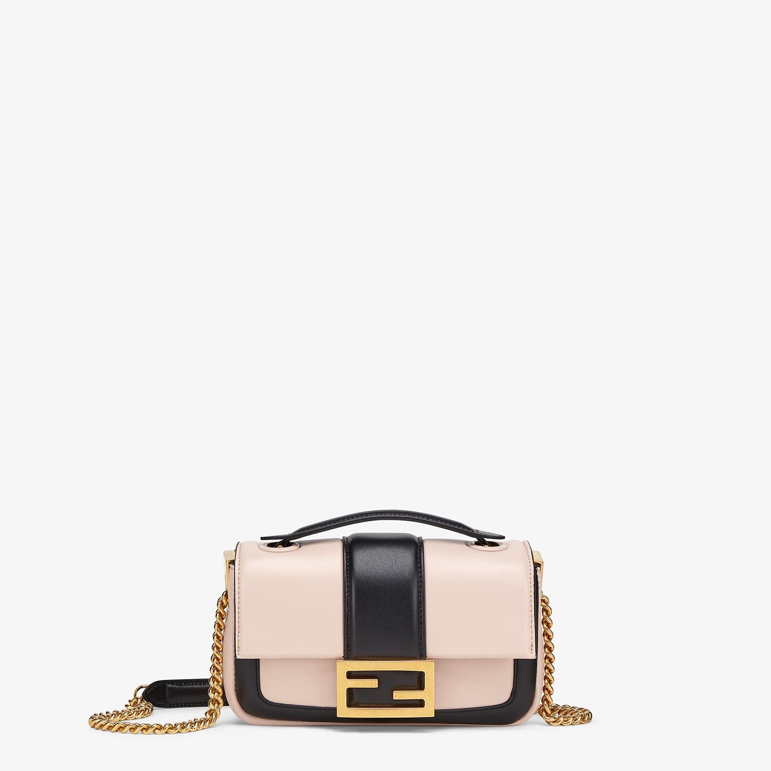 Pink and black nappa leather bag - 1