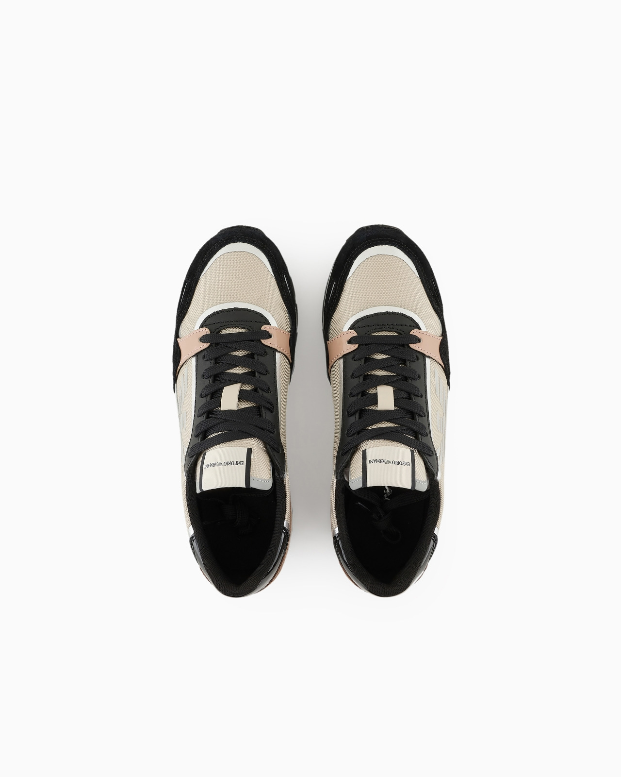 Suede sneakers with reflective and nylon details - 3