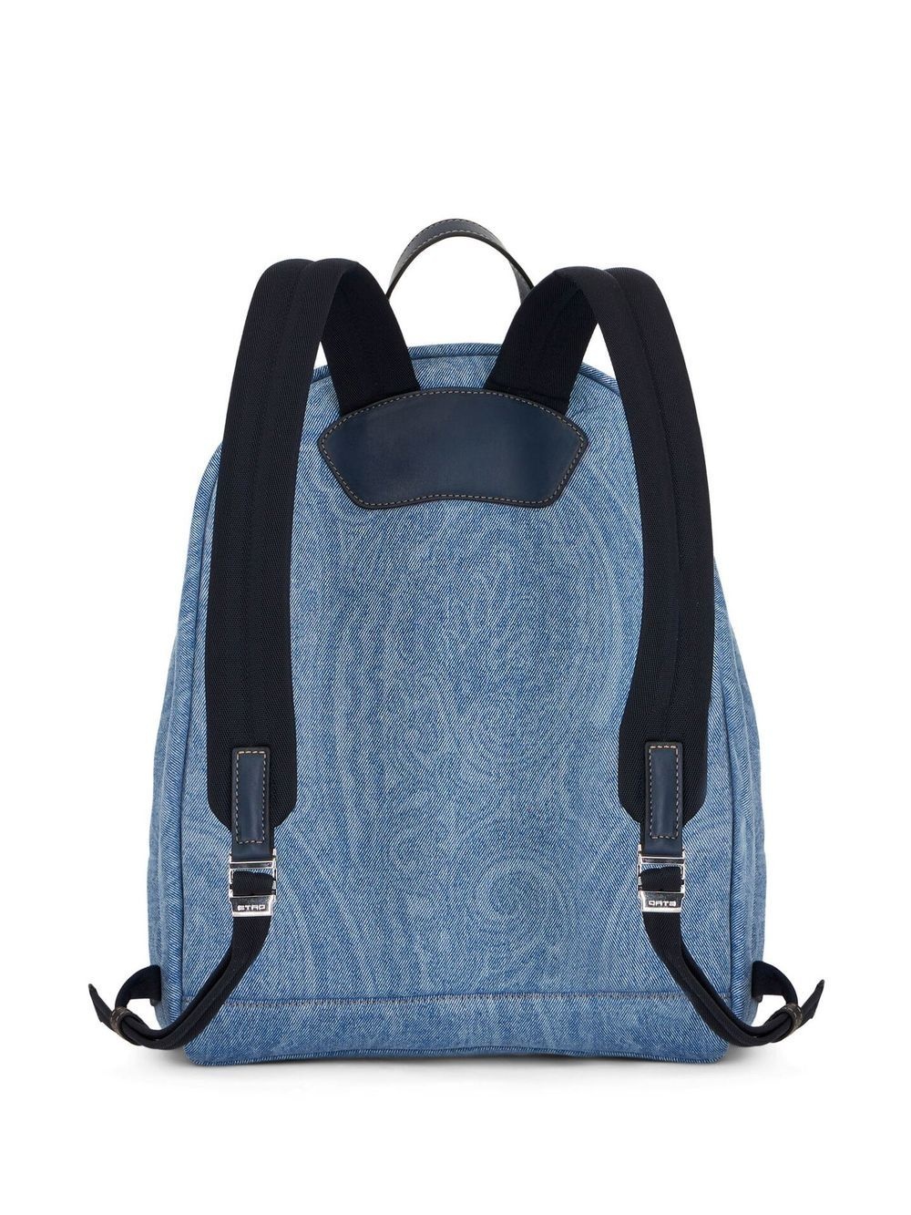 paisley-print denim backpack - 3