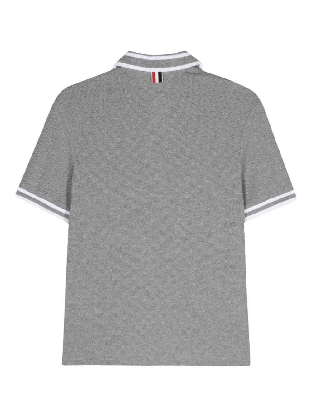 pointelle cotton polo shirt - 2