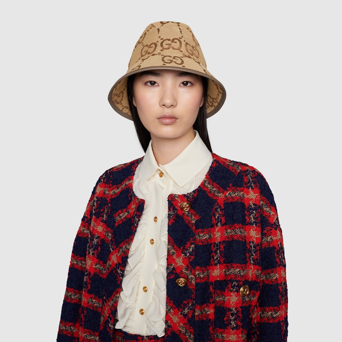 GG canvas bucket hat