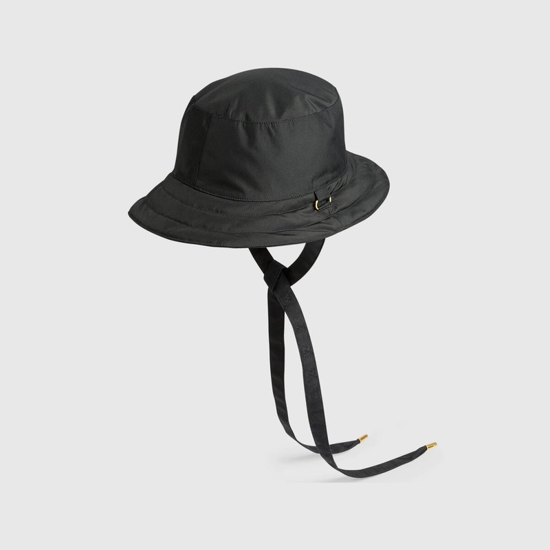 Reversible hat in GG canvas and nylon 6