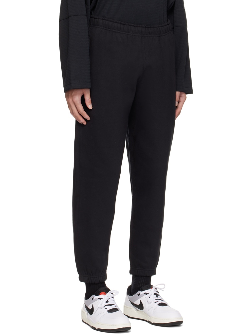 Black Embroidered Sweatpants - 2