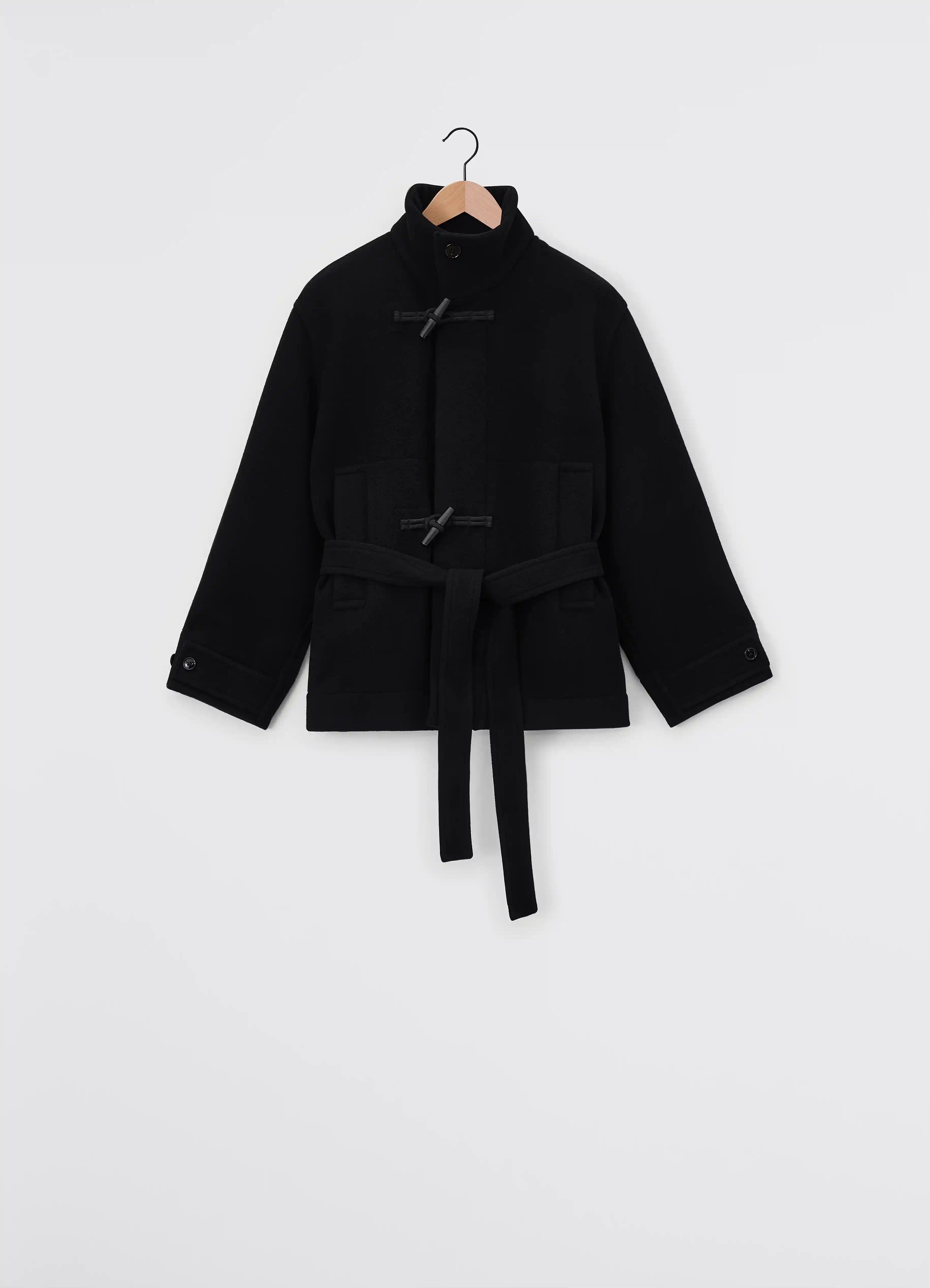 SHORT BATHROBE DUFFLE COAT - 1