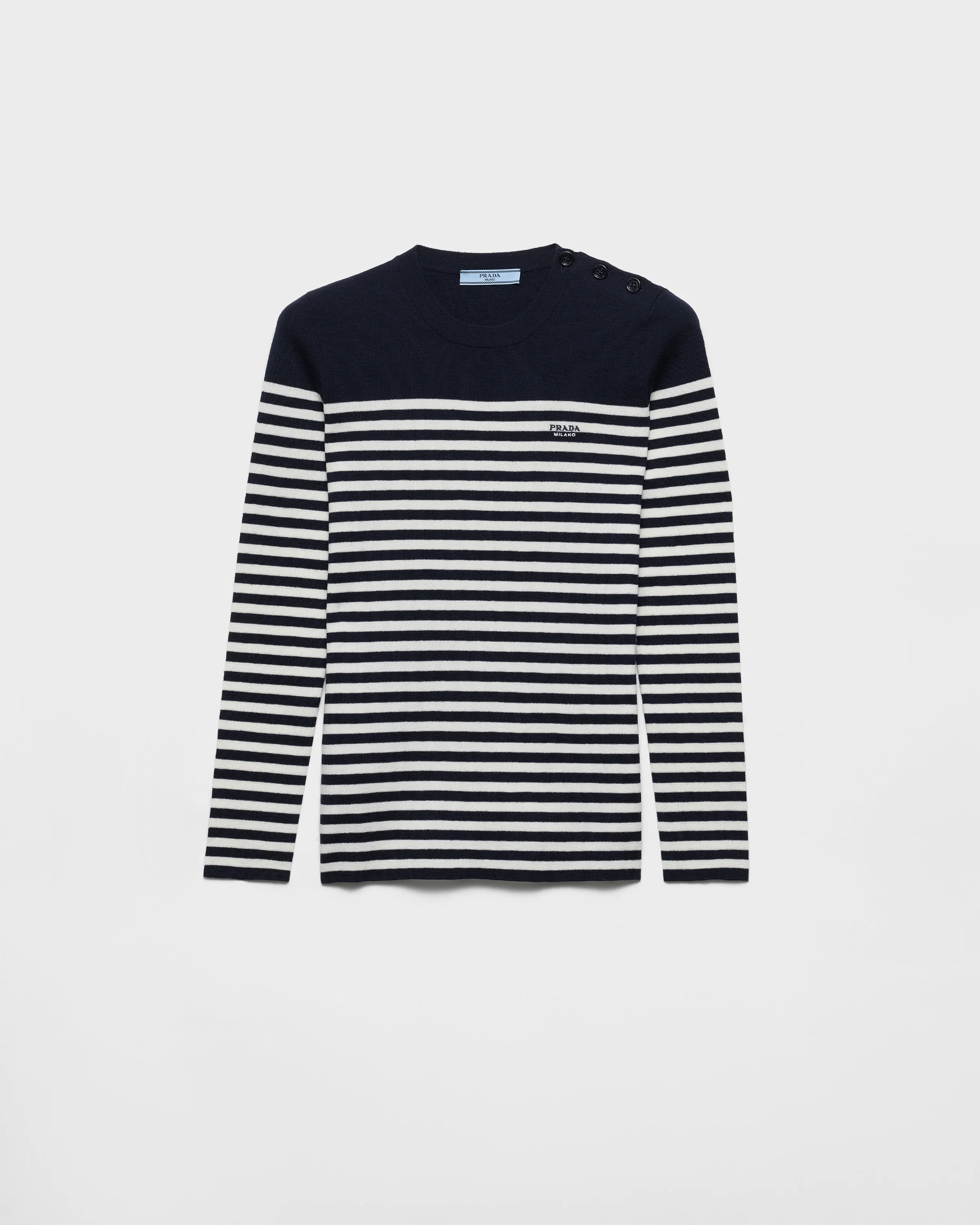 Striped wool sweater - 1