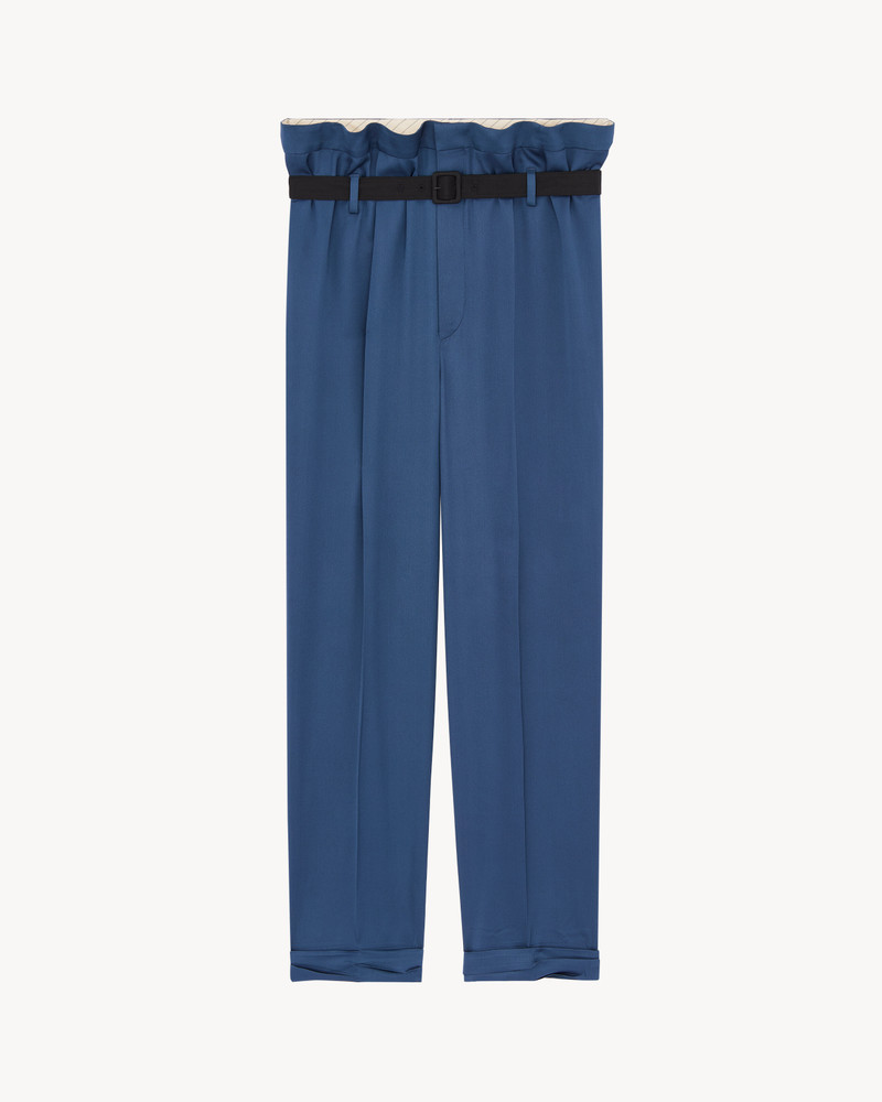 PAPERBAG PANTS IN SILK 1