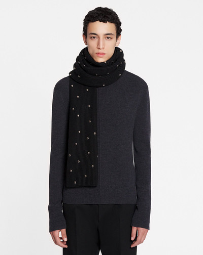Lanvin STUDDED WOOL SCARF outlook