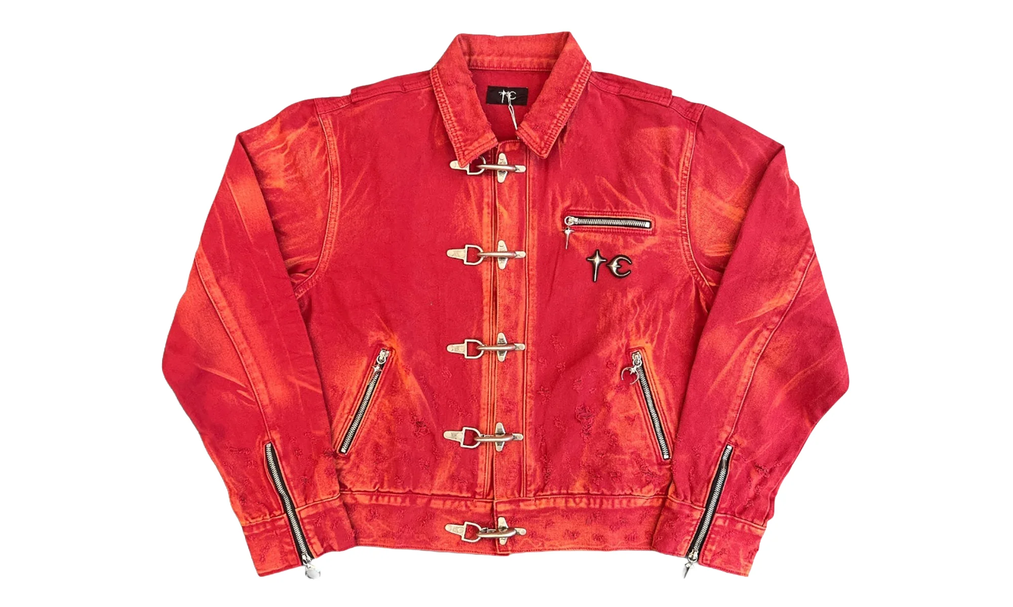 TC Two-Tone Washed Jacket "Red" TC26JK0102 - 1