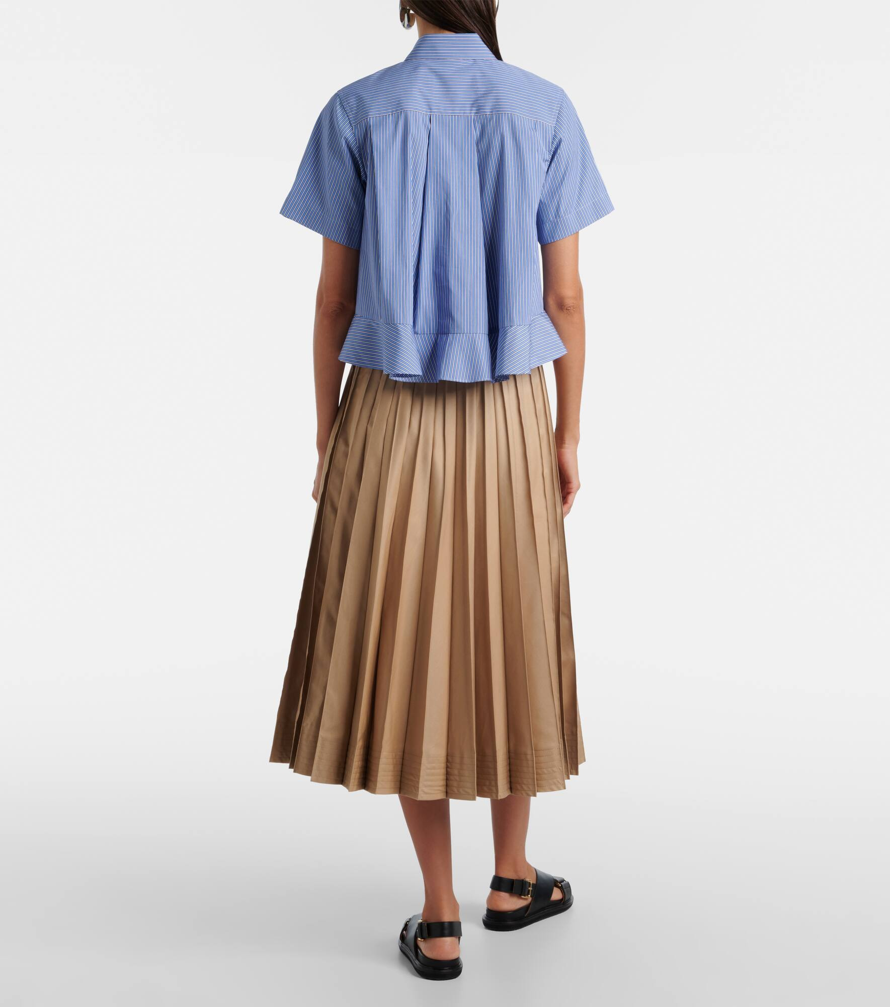 Striped cotton poplin shirt - 3