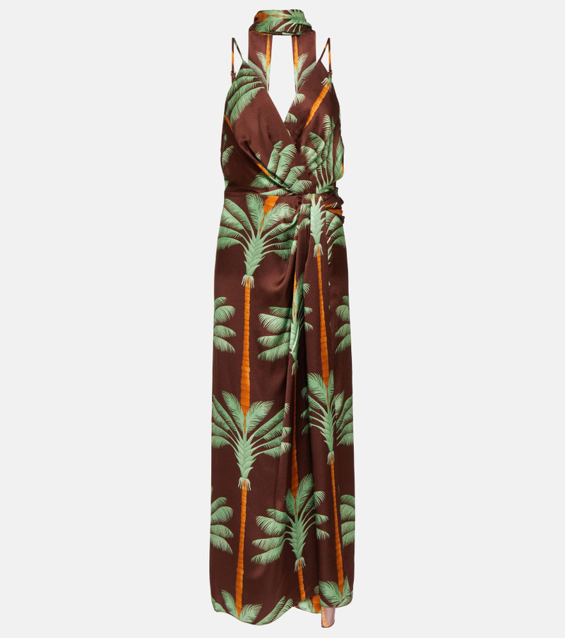 Song Of The Condor silk jacquard maxi dress - 1