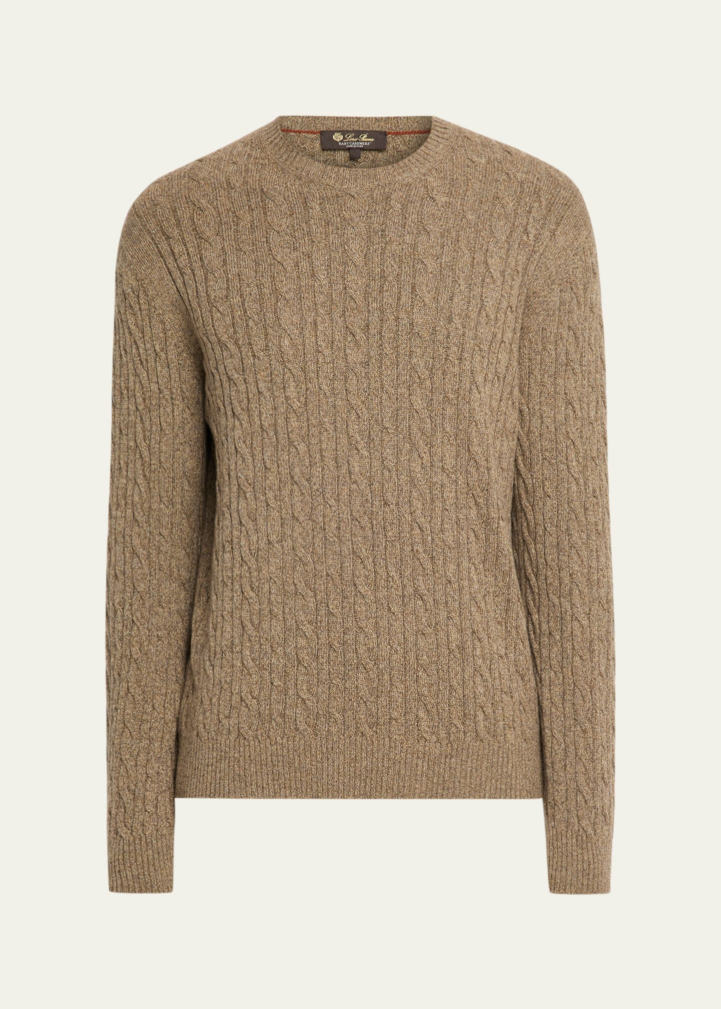 Men's Treccia Baby Cashmere Crewneck Sweater - 1