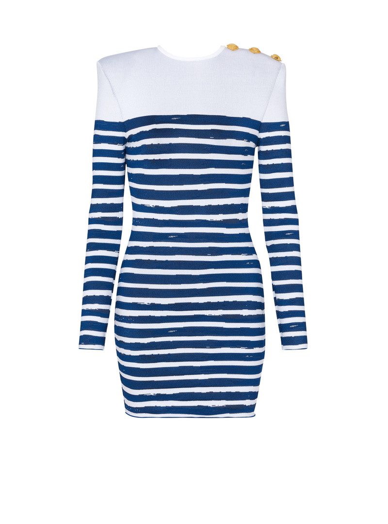 Valentine's Day striped print dress 1