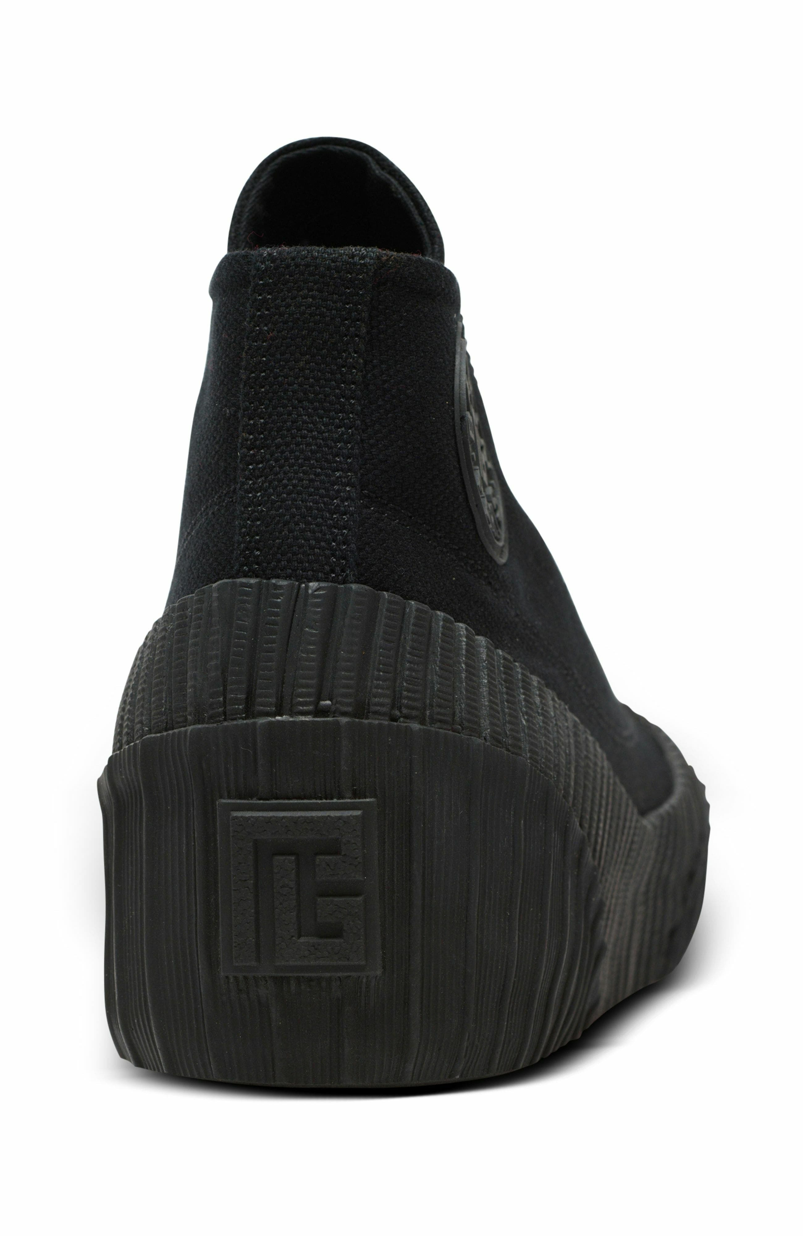 Balmain Riff Low canvas sneakers in Black at Nordstrom - 8