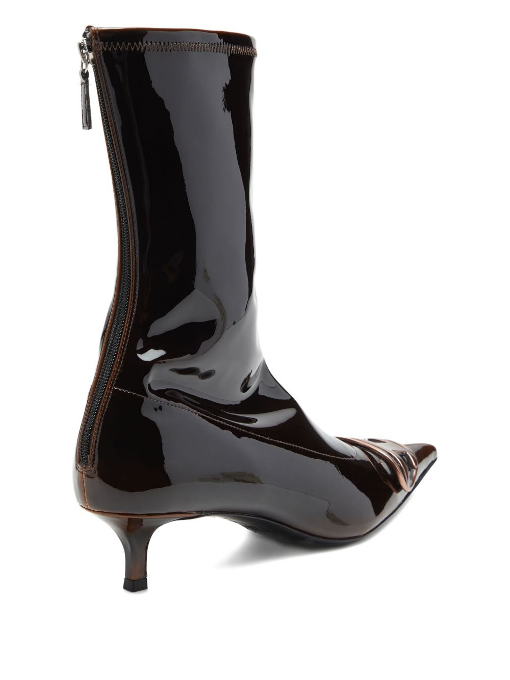 45mm D-Venus patent-leather pointed-toe boots - 4