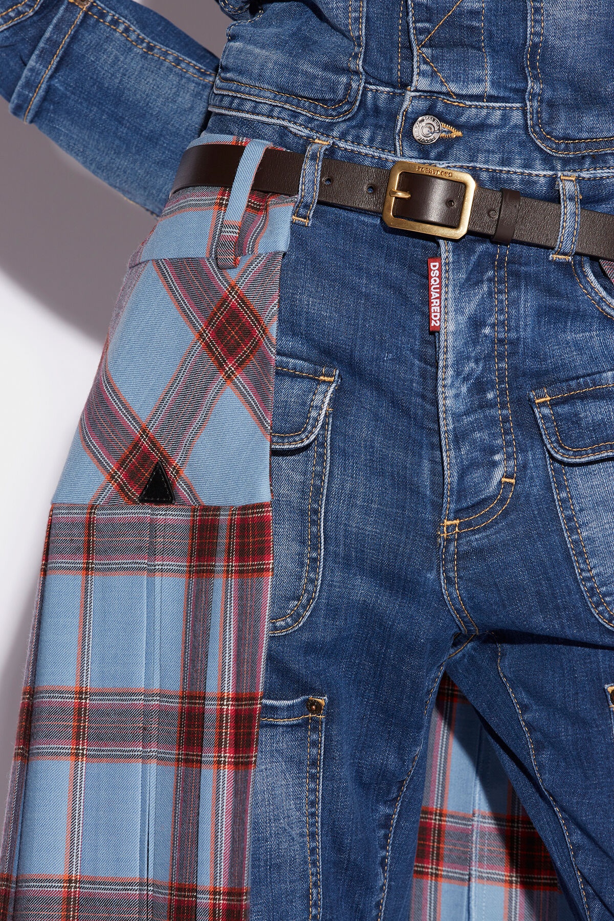 TARTAN PLEATED SKIRT - 4