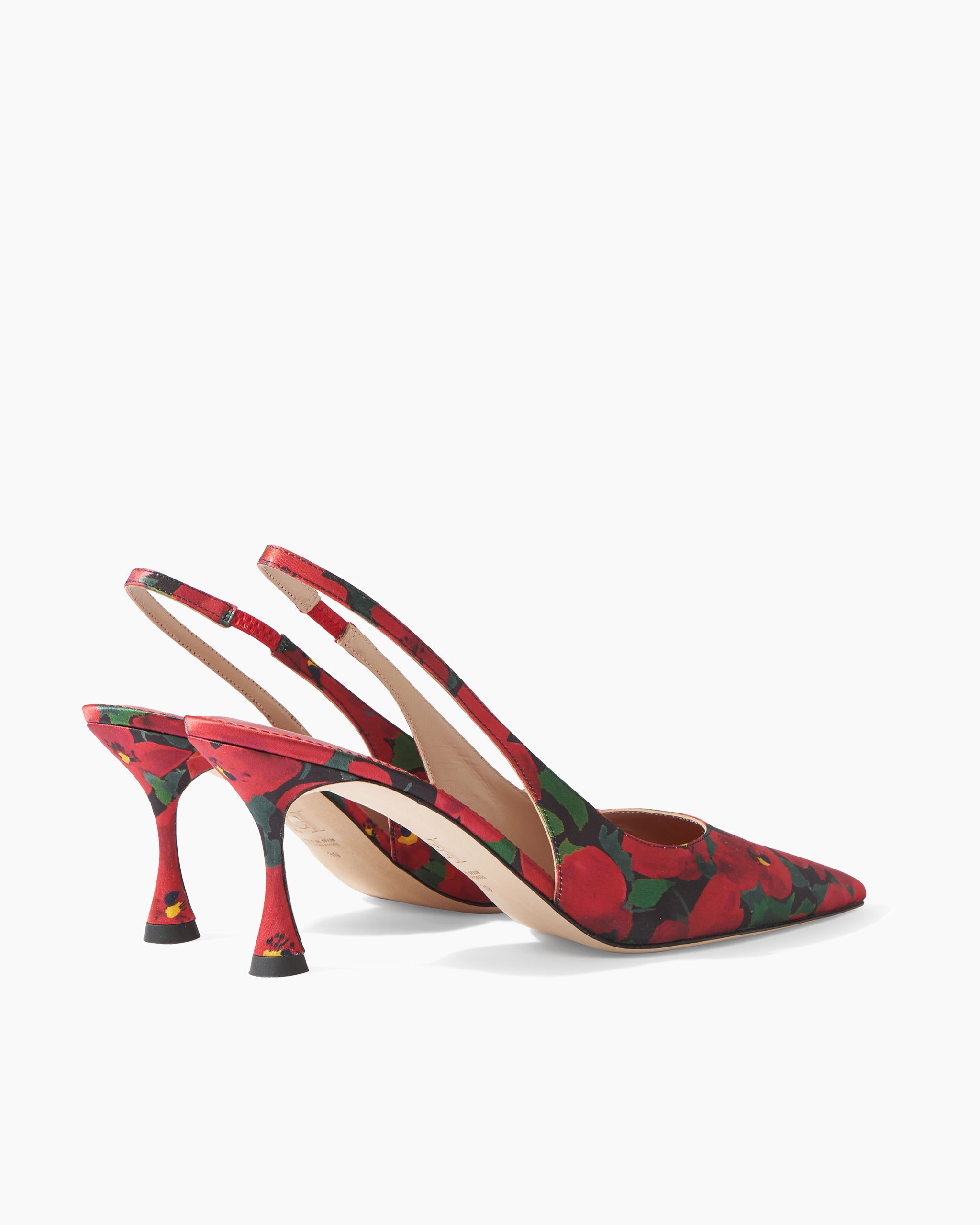 Kitten Heel in Printed Fabric - 4