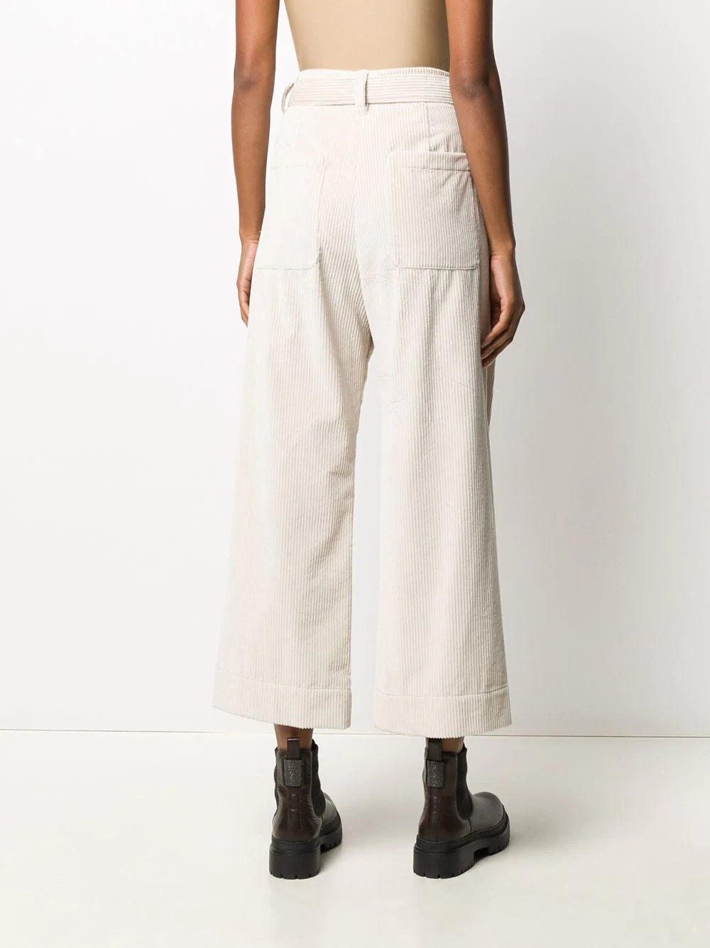 belted cropped trousers - 4