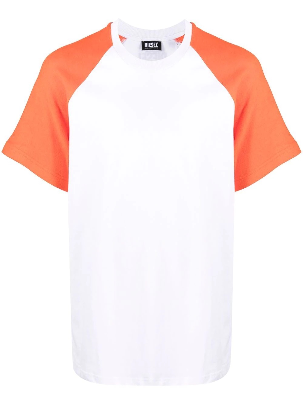 two-tone cotton T-shirt - 1