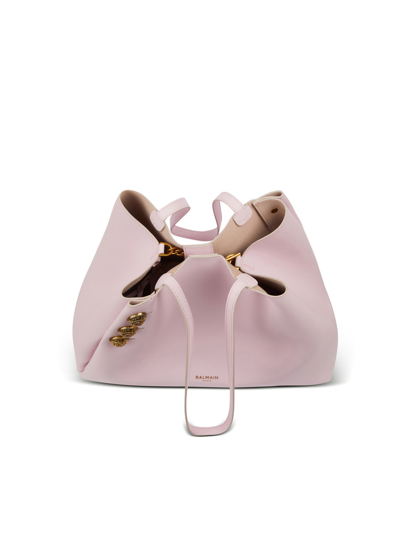 Emblème leather tote bag 4