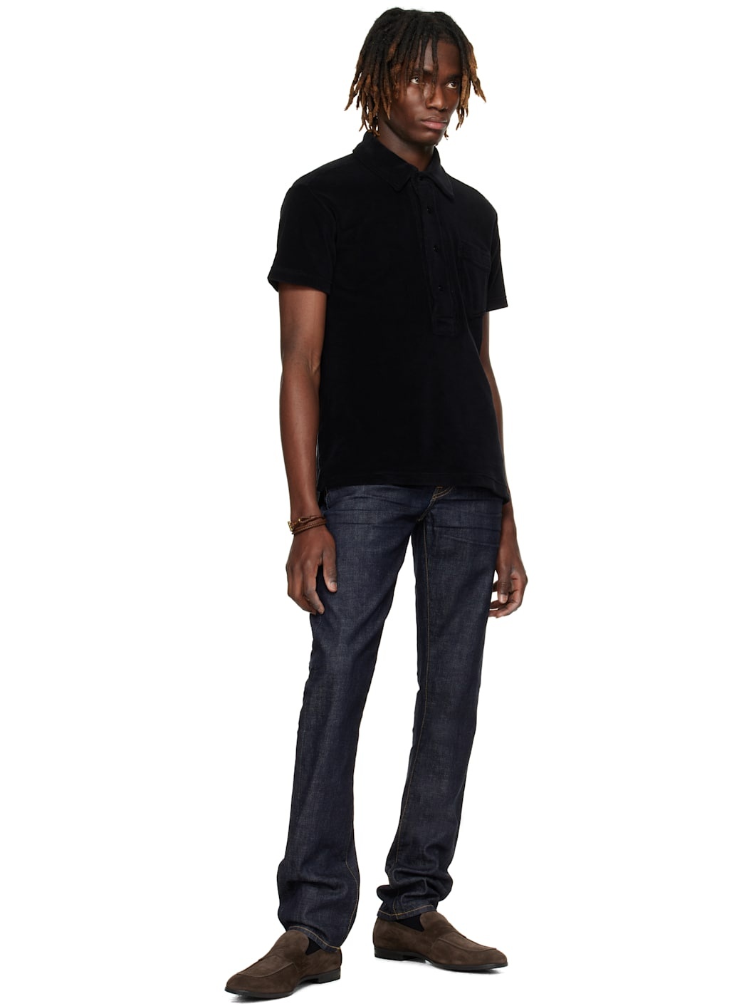 Brown Suede Sean Twisted Band Loafers - 5