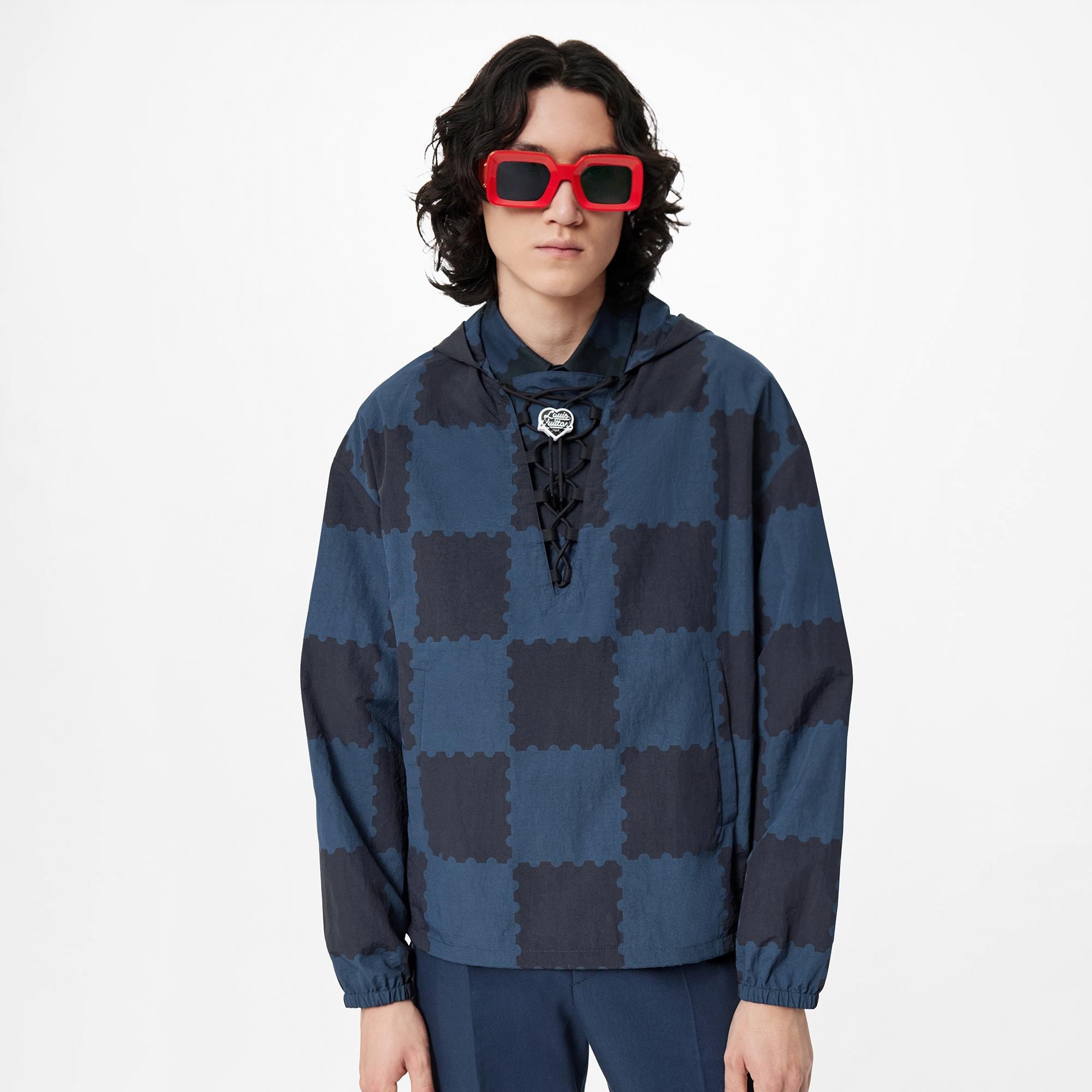 Giant Damier Laces Windbreaker - 3