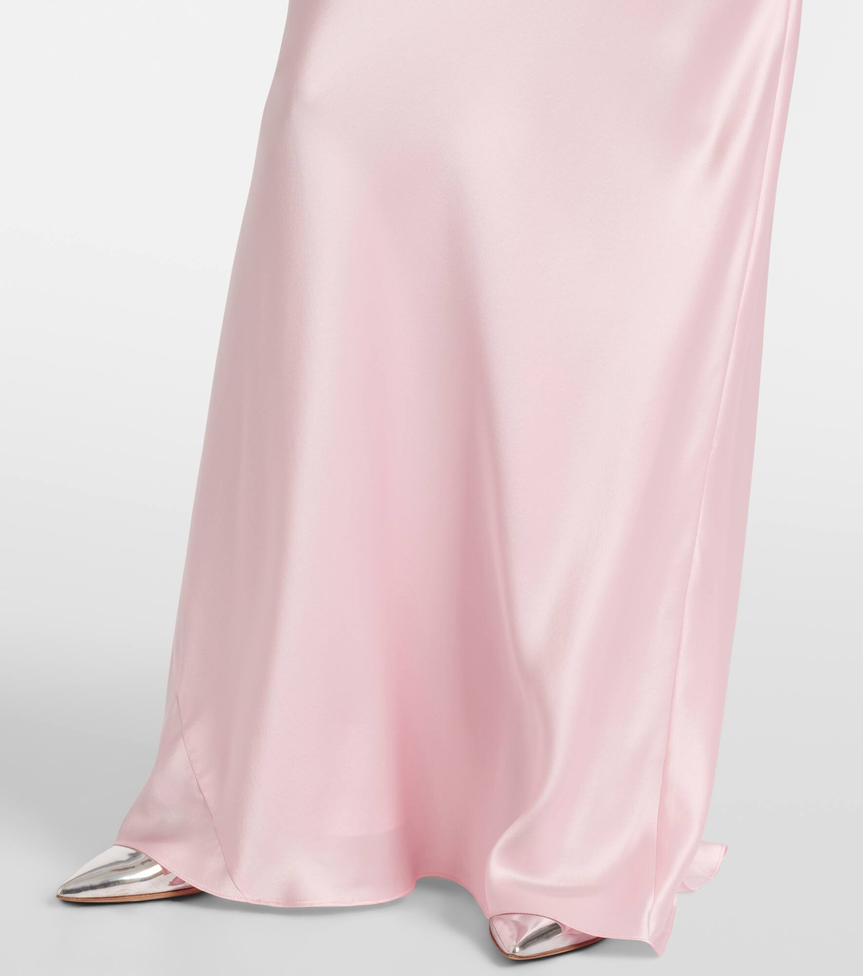 Draped silk gown - 6