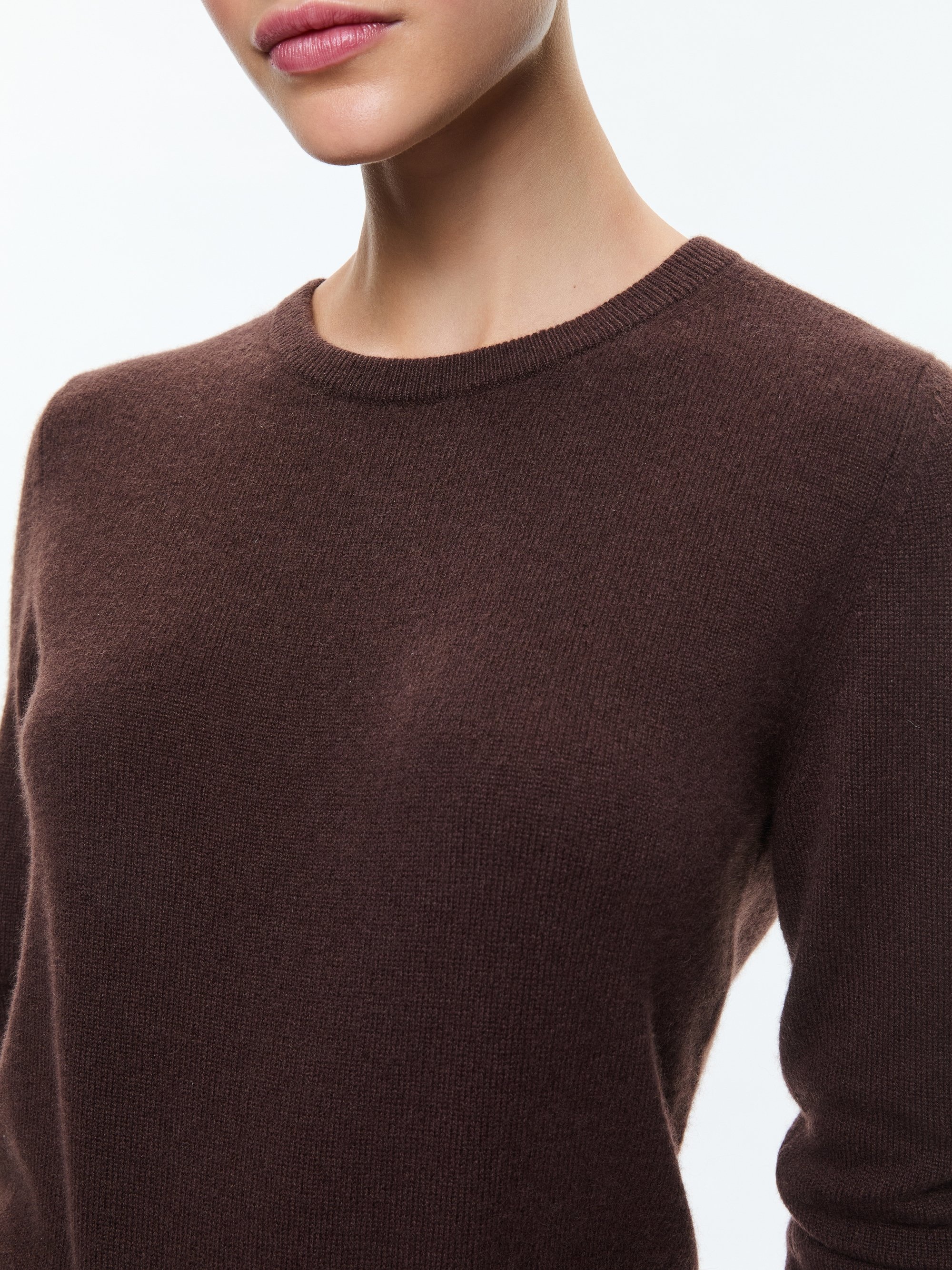 CAROLANN SHRUNKEN CREW NECK PULLOVER - 5
