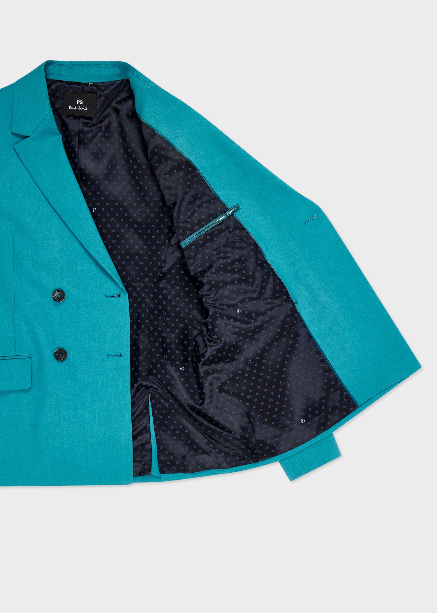 Women's Peacock Blue Wool Blazer - 4