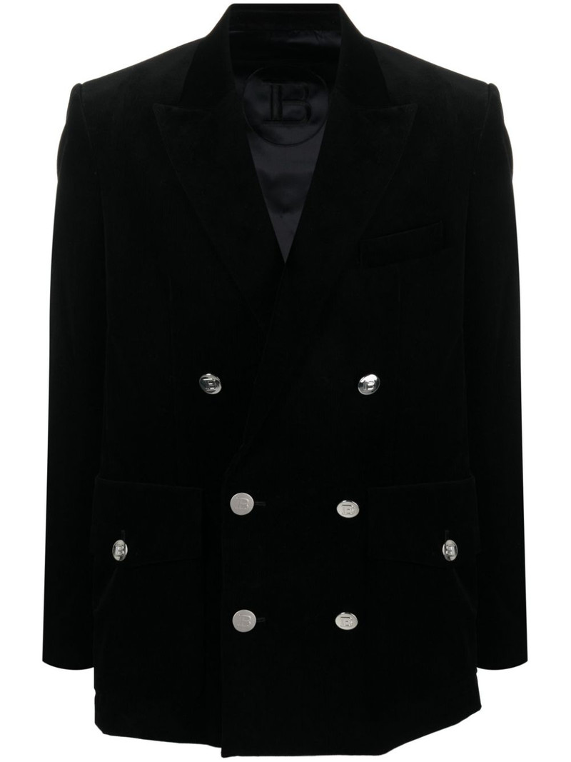 double-breasted corduroy blazer 1