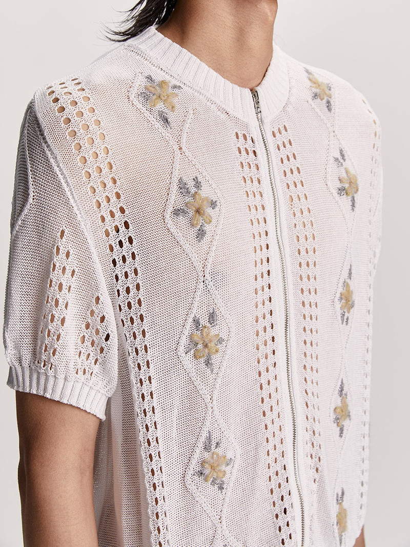 Cormagliano Zipped Tee White 6