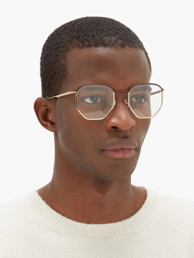 FENDI Hexagonal metal glasses outlook