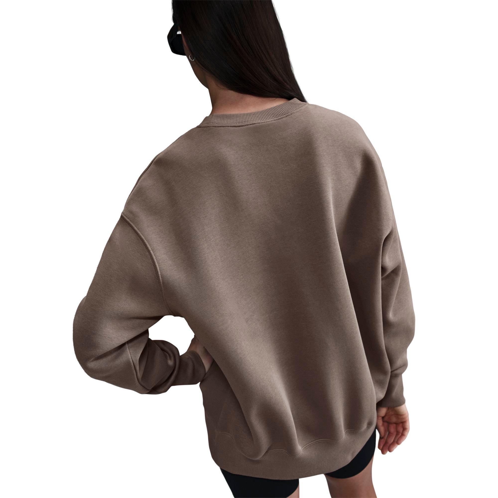 WOMEN'S NIKE SPORTSWEAR PHOENIX FLEECE OVERSIZED CREWNECK SWEATSHIRT - 5