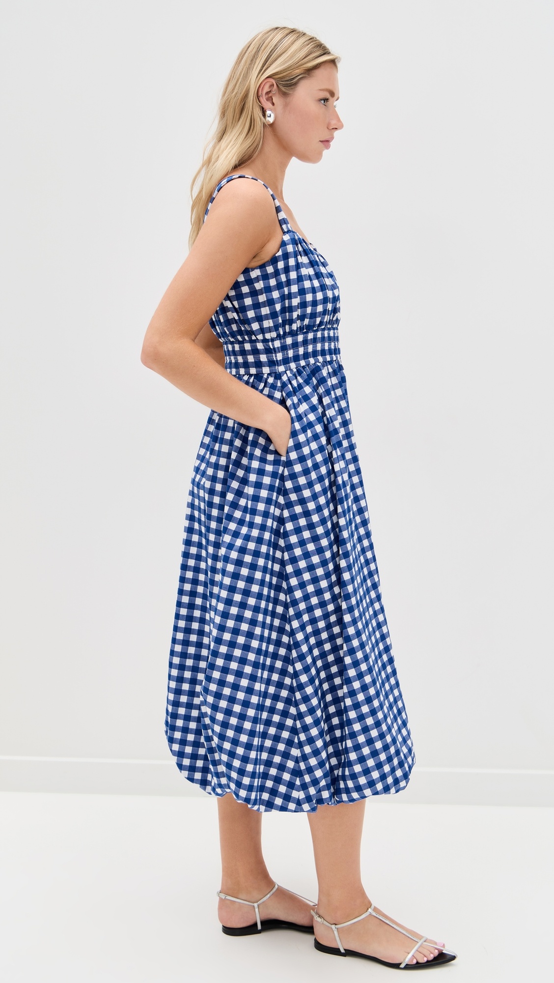 Neci Gingham Tank Dress - 3